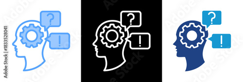 Critical Thinking triplestyle icon