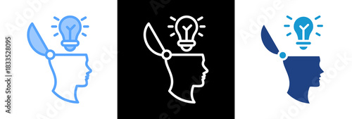 Open Minded Thinking triplestyle icon