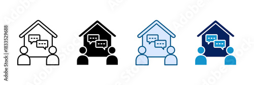 Therapy Session Icon Set Multiple Style Collection