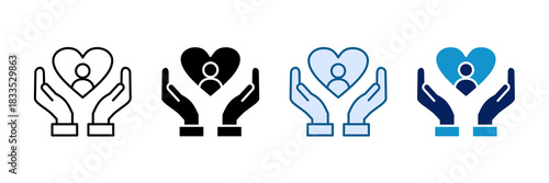 Self Care Icon Set Multiple Style Collection