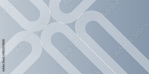 Abstract background with interlocking rounded lines and a subtle texture on a cool grey-blue gradient.