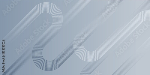 Modern abstract background featuring flowing serpentine lines in cool gray and silver tones with a subtle linear texture.