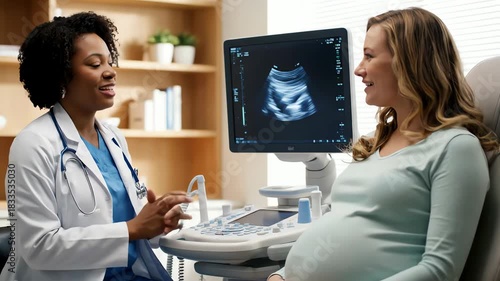 Indian Doctor Explains Ultrasound Results to Pregnant Woman