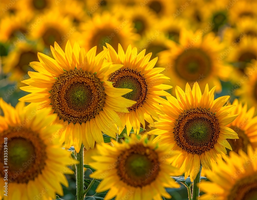 Fototapeta premium Sunflowers in a field