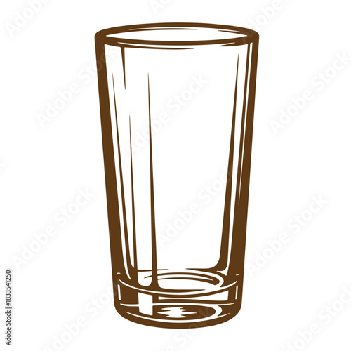 Empty cocktail glass sketch vintage style perfect for beverage branding or graphic design needs