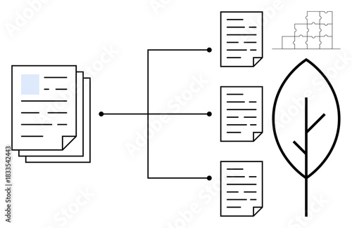 Document management. Centralized system for document distribution and eco-conscious practices. Document recycling and sustainable workflow supported. Useful for business processes, workflows, eco