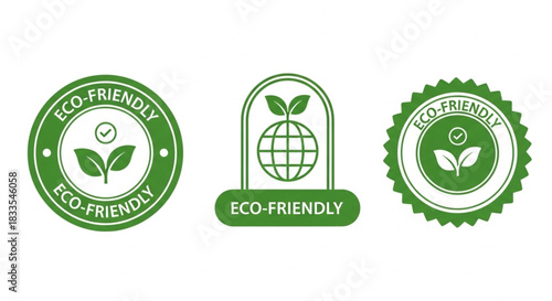 eco-friendly icon and sustainability icons featuring leaves and globes