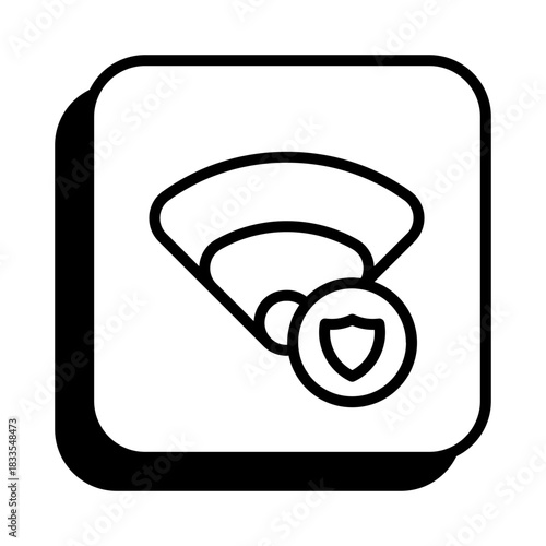 VPN Icon in Line Style