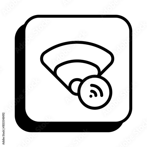 Wifi Tether Icon in Line Style