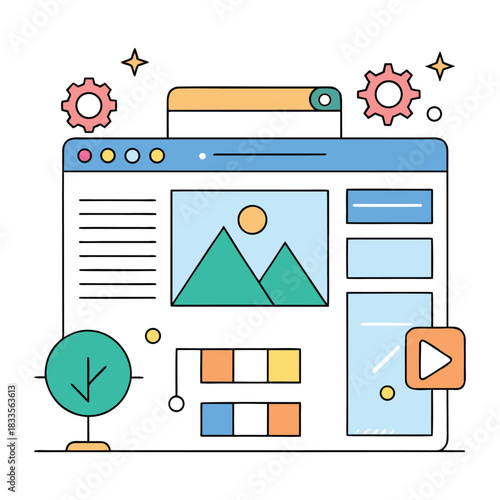 A clean website layout featuring organized elements, balanced spacing, clear navigation, and structured sections that guide users smoothly through content with visual harmony.