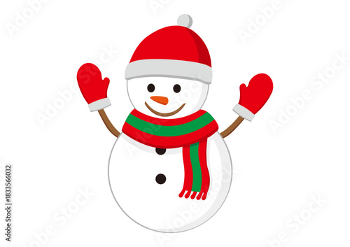 雪だるまのイラスト