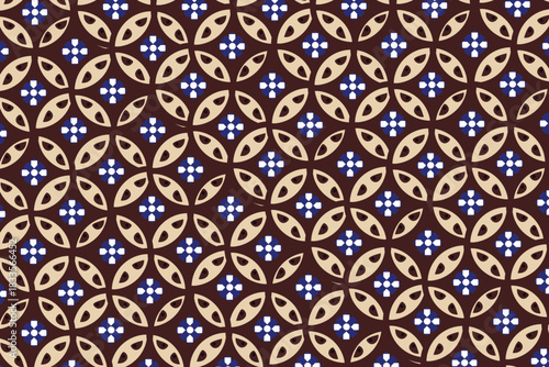 Traditional ethnic central java style batik pattern , vector illustration