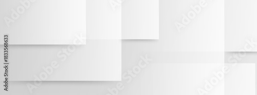 minimal abstract background with clean white and gray layered block shapes