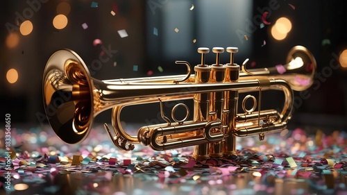 trumpet on the stage