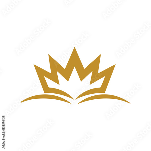 Creative Crown Icon Logo Vector Design