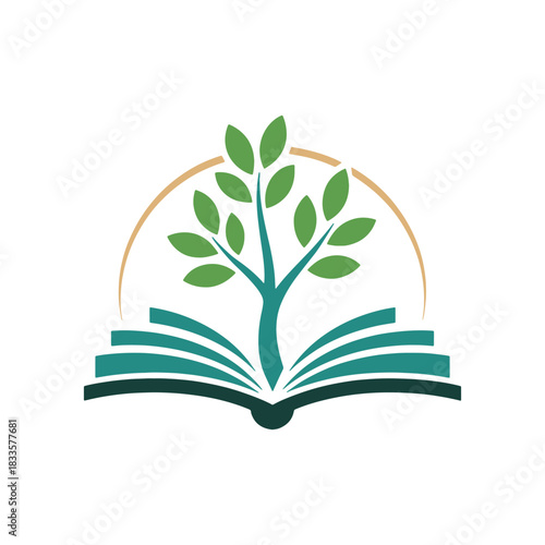Education Tree Logo Design Vector Template