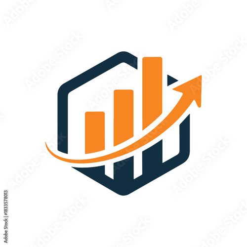 Modern Financial Logo Design Vector Template