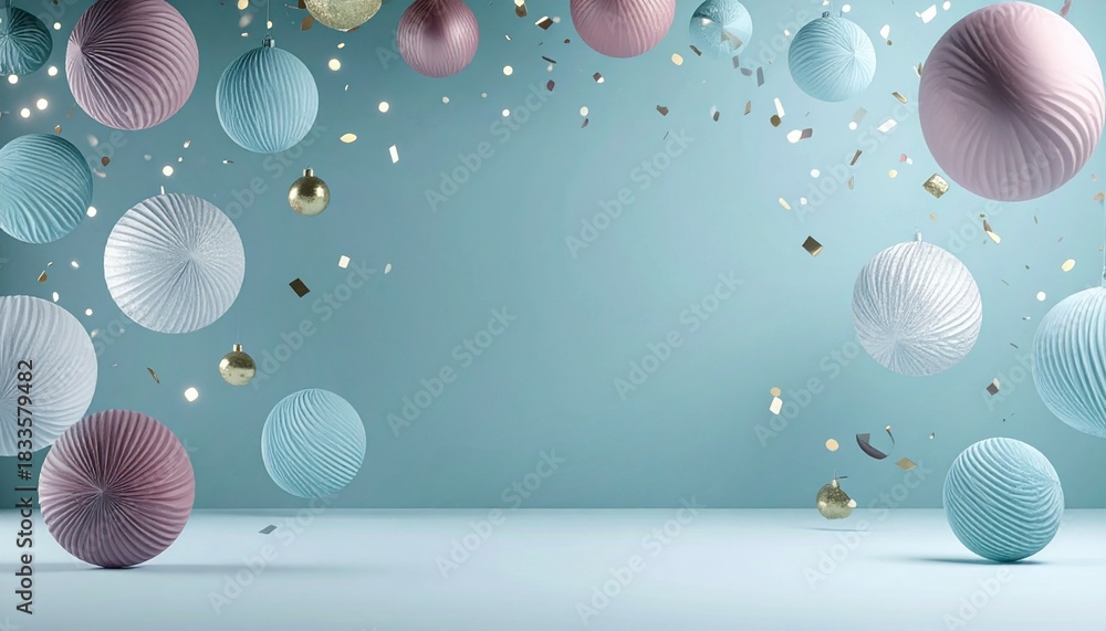 Fototapeta premium Holiday Sale Promotion Background with Gift Boxes and Text Space