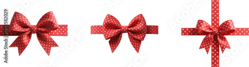 リボン　ドット柄　模様　柄　装飾物