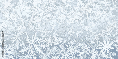 Abstract blue background with snowflake design, a cold winter texture and vintage grunge pattern