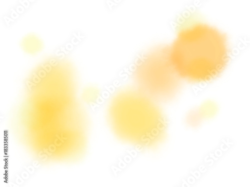黄色の滲んだ水彩テクスチャの花のようなふんわり素材	