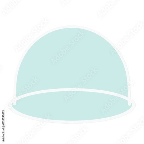 Blue Glass Dome Illustration