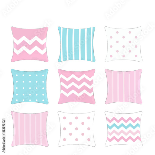 Colorful Patterned Pillow Design Collection