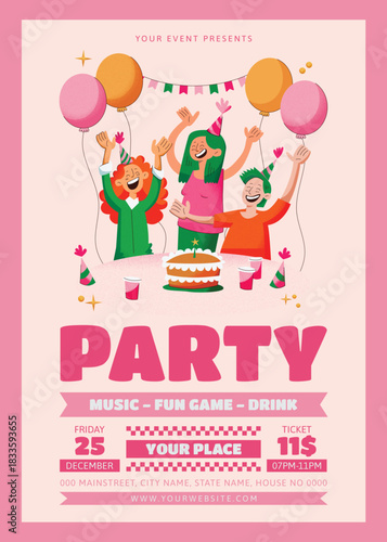 bday, birthday, birthday bash, birthday flyer, birthday invitation, birthday party, birthday party flyer, celebration, club flyer, elegant, event flyer, girls night out, gold, invitation, ladies, ladi