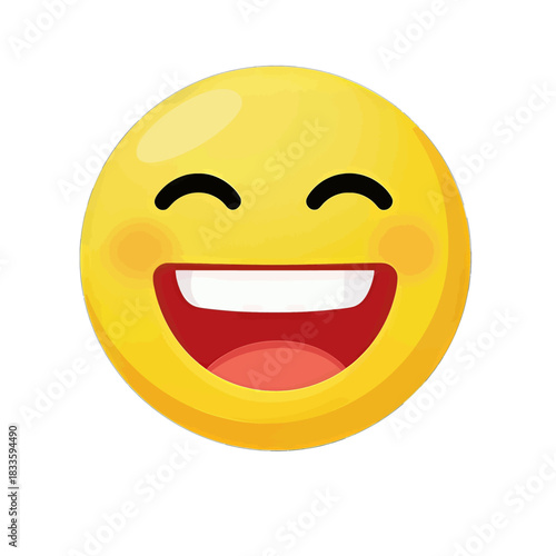 Joyful Laughing Emoji Vector Illustration