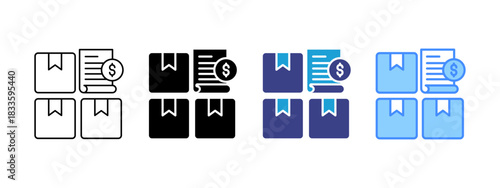 Order  icon set multiple style collection