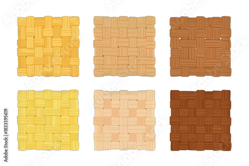 Textured Basket Weave Pattern Collection in Various Colors