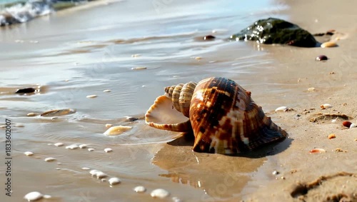 Wallpaper Mural Seashell on the Beach - A Coastal Still Life. Torontodigital.ca