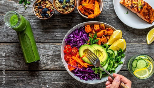 Steaming Hot Americano in Ceramic Mug with Warm Morning Sunlight and Knitted Texture