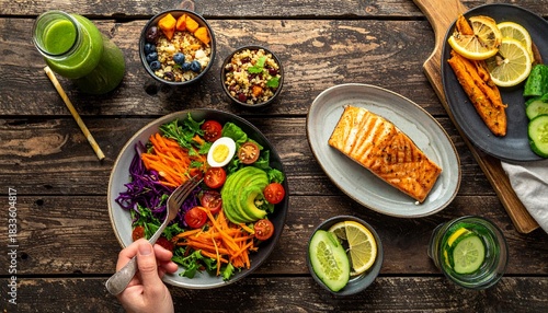 Steaming Hot Americano in Ceramic Mug with Warm Morning Sunlight and Knitted Texture