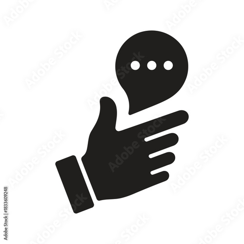 Chat message speech bubble icon