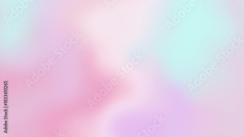 パステルカラーのグラデーション背景 ループ ピンクとブルーの淡い光 4K 動画素材