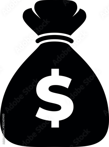 bag with money dolar sign