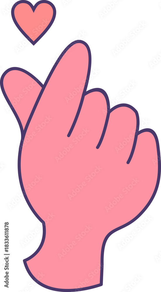 Obraz premium Hand Gesture Pose Element