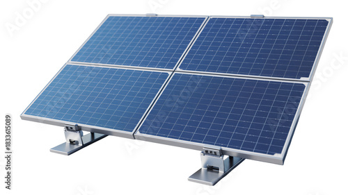 Modern solar panel array generating clean energy for sustainable living