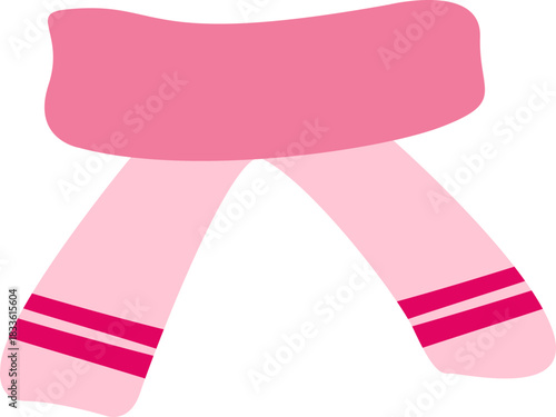 Cute Scarf Shawl Illustration Element