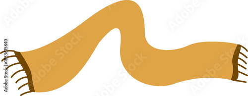 Cute Scarf Shawl Illustration Element