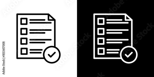 Plan Icon Vector Illustration. Fresh Line Design Built For Creative Flexibility In Light And Dark Versions. 