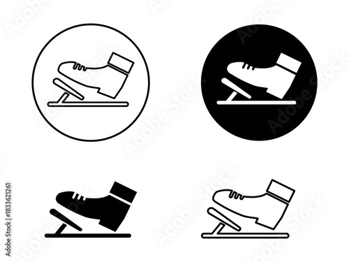 Car pedal vector icon vector illustration