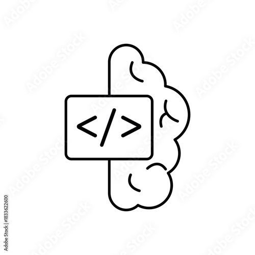 Icon a Cognitive Unit, isolated against a clean background.