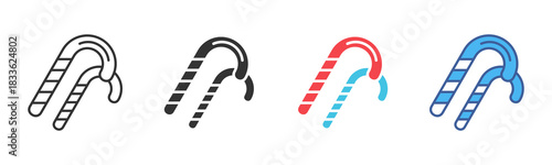 Candies Icon Set. Designed In Multi Style