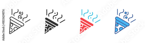 Confetti Icon Set. Designed In Multi Style