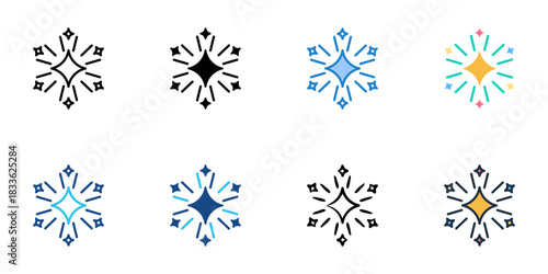 Celebration icon set multiple style vector collection. Editable Stroke 
