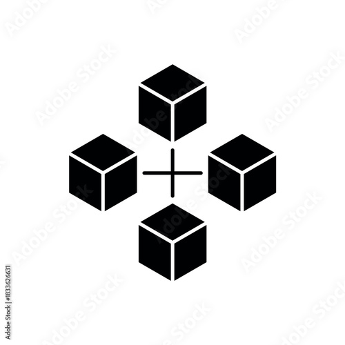 Icon a Blockchain, isolated against a clean background.