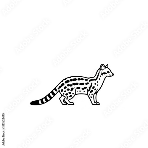 Small Spotted Mammal Silhouette