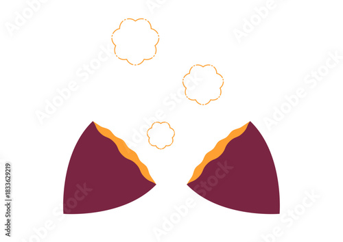 焼き芋のイラスト